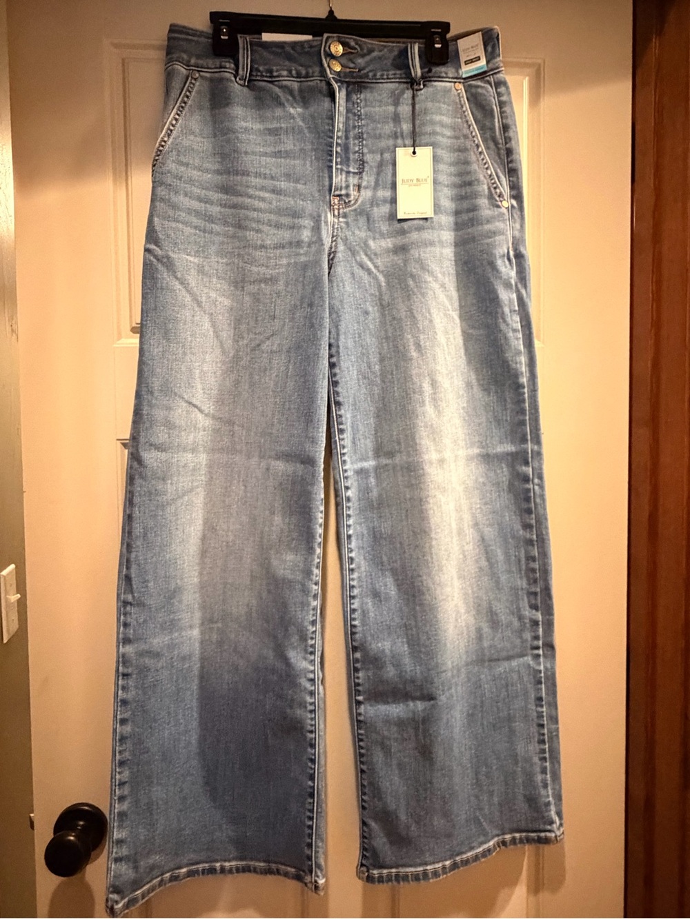 Judy Blue Light Blue Wide Leg High-Rise Jeans